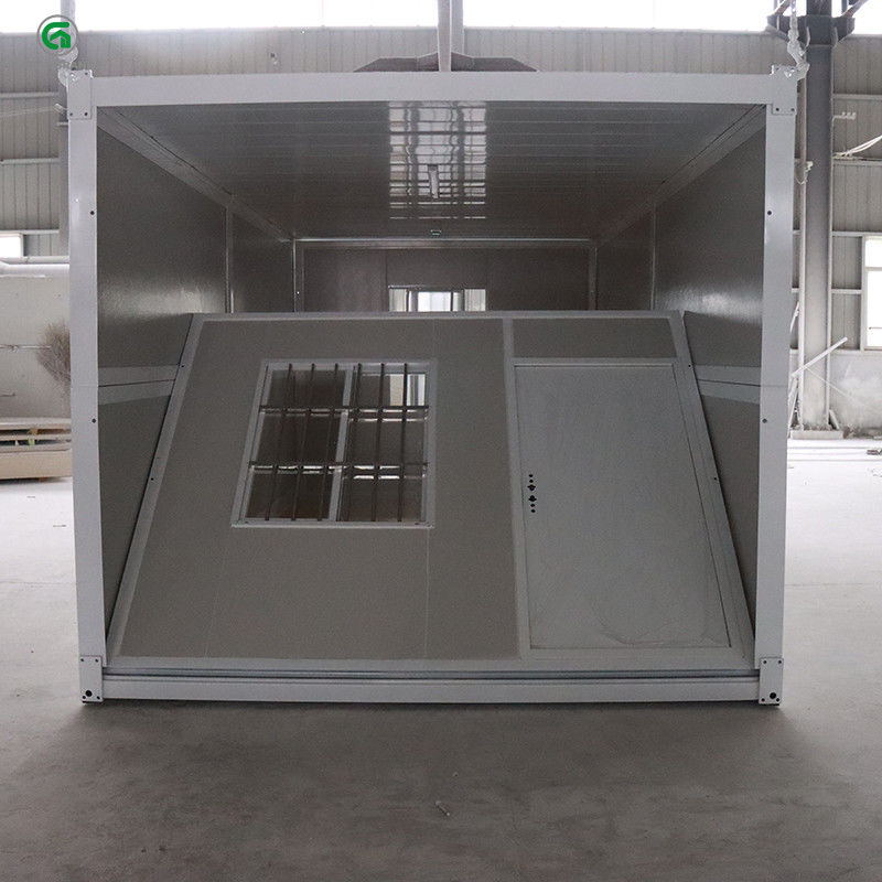 Văn phòng Prefab có thể gập lại Nhà container có thể mở rộng tiền chế Thép màu