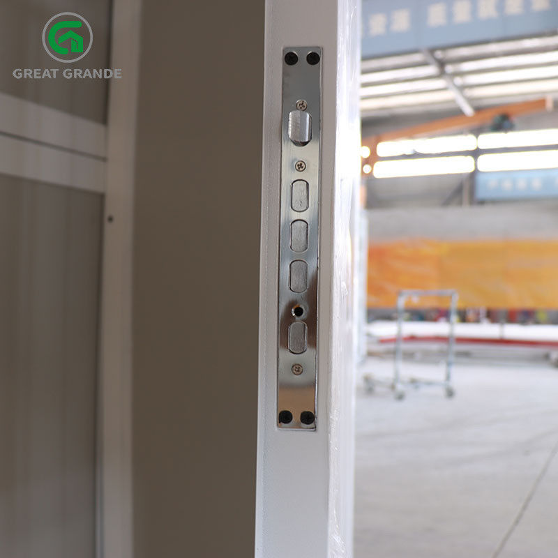Nhà tiền chế gấp Container Nhà tường phía trước Cửa đôi Cửa thép chống trộm