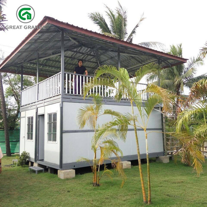 Nhà container gấp Prefab cho văn phòng tạm thời và chỗ ở trên công trường