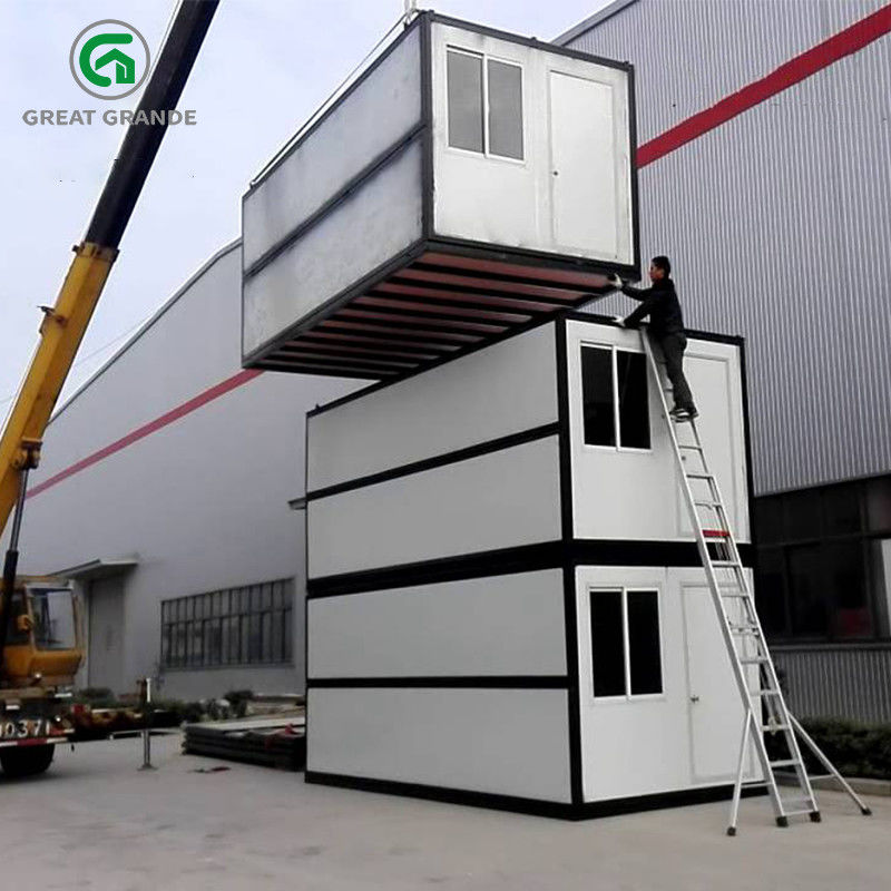 Nhà container gấp Prefab cho văn phòng tạm thời và chỗ ở trên công trường