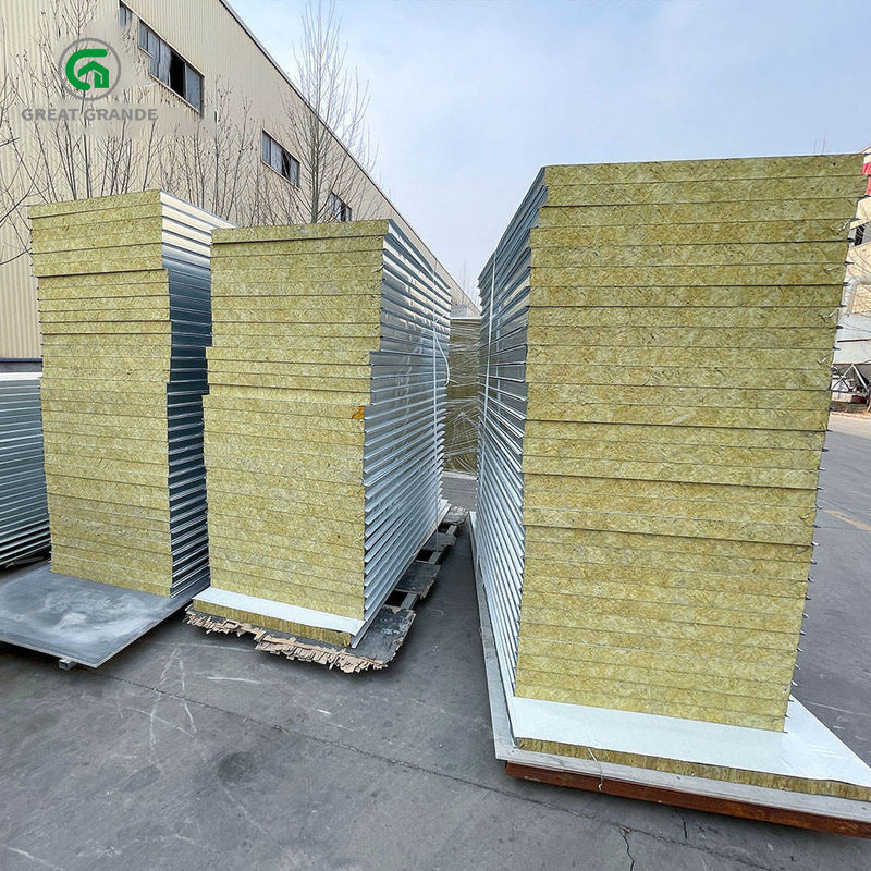 Bức tường lợp Prefab Lớp chứa Nhà cách nhiệt Lông đá Địa điểm ký túc xá