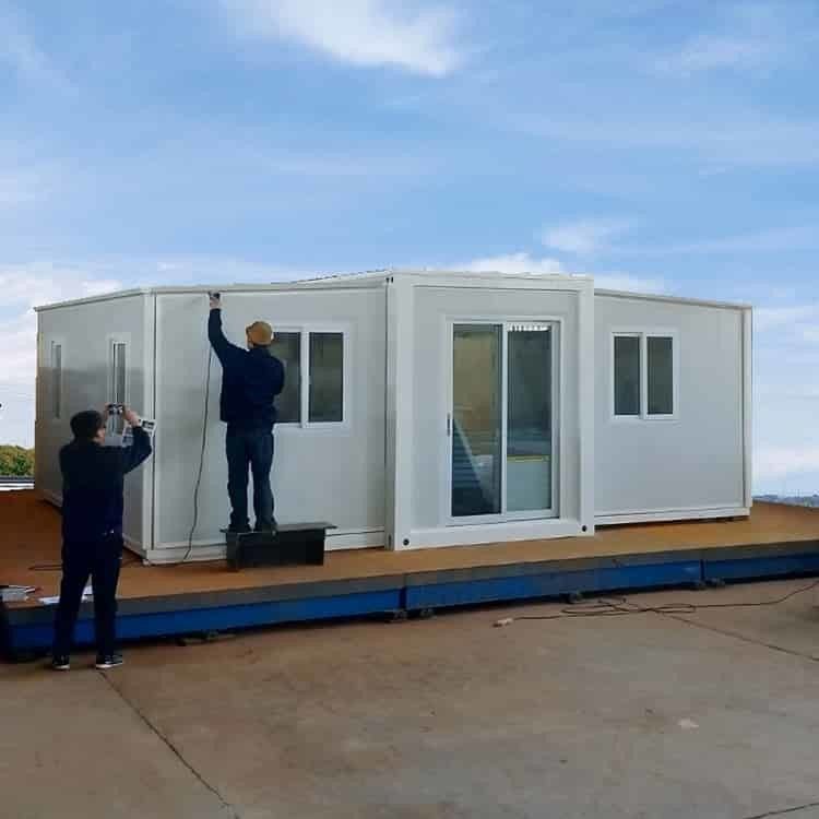 ODM Động thái mở rộng nhà tiền chế hiệu quả trên cùng 2.46 ~ 2.59m Độ cao trong nhà