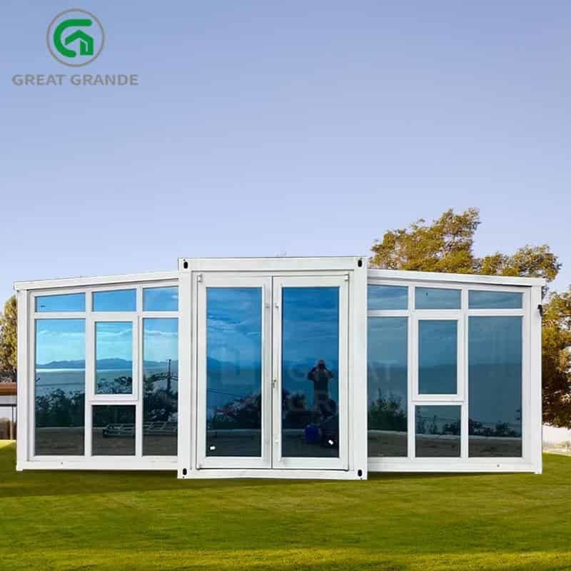 20ft Nhà mô-đun có thể mở rộng Nhà sản xuất Xây dựng mạnh mẽ Trò sống ngoài lưới Đơn giản lắp đặt
