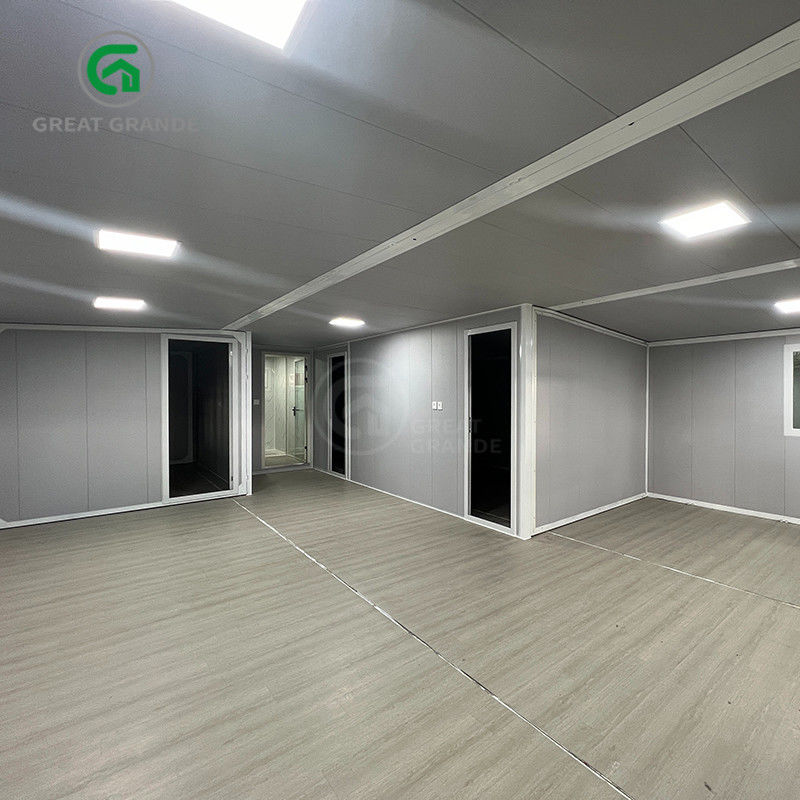 40ft mở rộng container Shelter khung màu trắng màu xám tường tấm vỡ cầu cửa nhôm