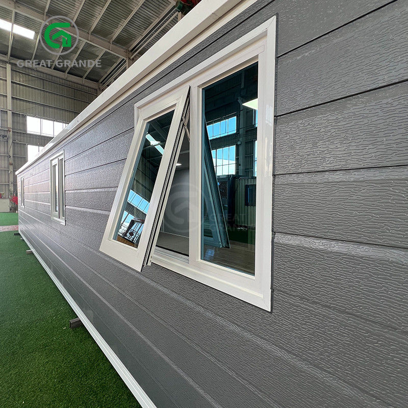 40ft mở rộng container Shelter khung màu trắng màu xám tường tấm vỡ cầu cửa nhôm