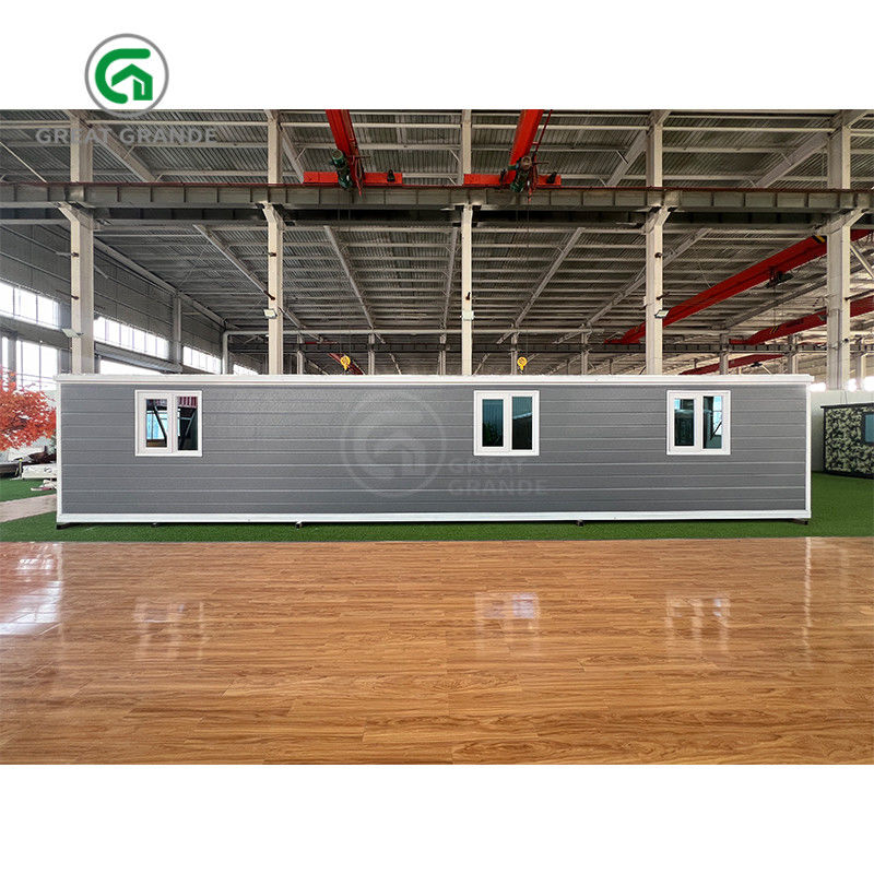 40ft mở rộng container Shelter khung màu trắng màu xám tường tấm vỡ cầu cửa nhôm