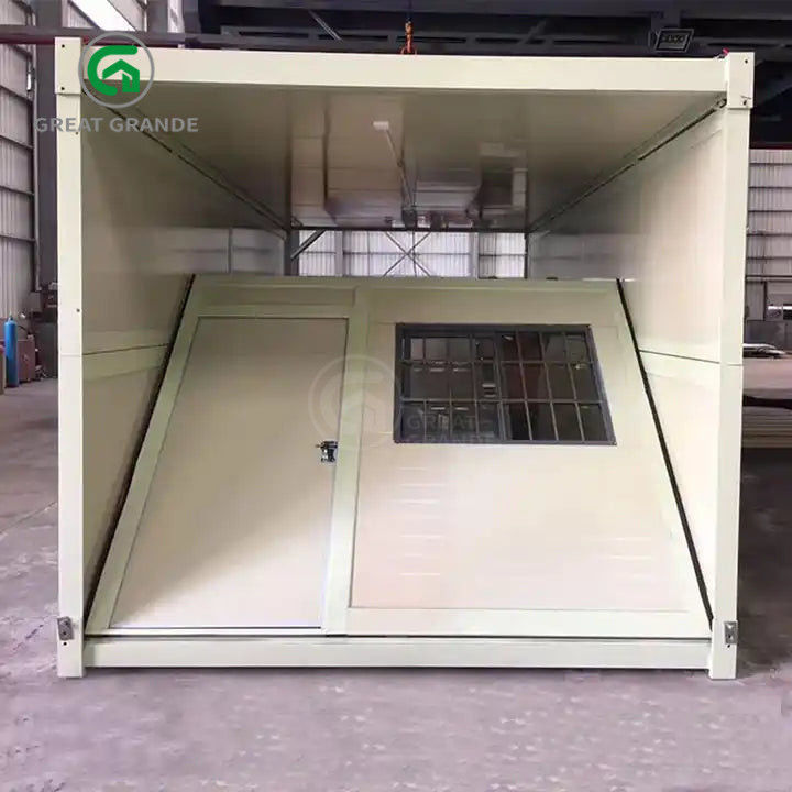 Nhà chứa gấp 20ft Nhà sản xuất ống vuông Thép kẽm Lắp đặt nhanh