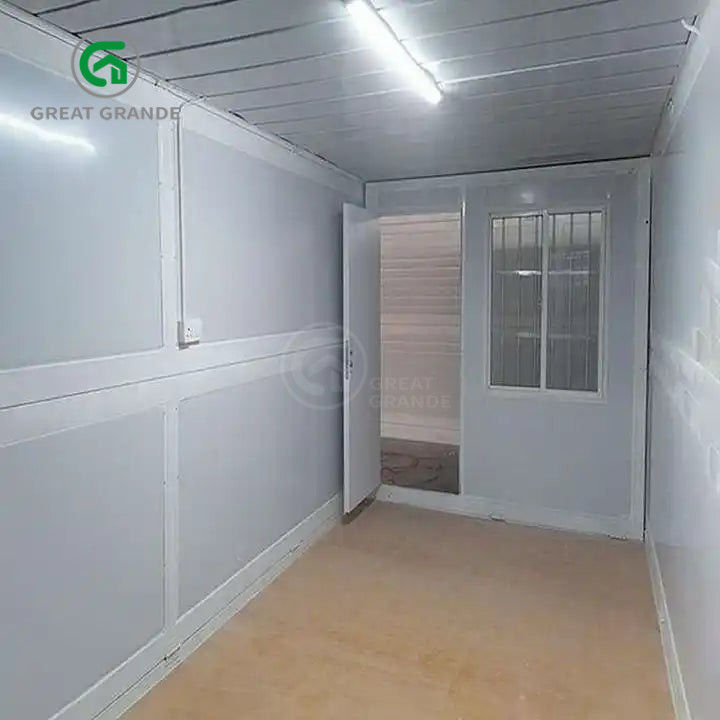 Nhà chứa gấp 20ft Nhà sản xuất ống vuông Thép kẽm Lắp đặt nhanh