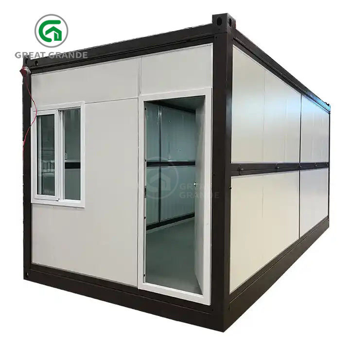Nhà chứa gấp 20ft Nhà sản xuất ống vuông Thép kẽm Lắp đặt nhanh