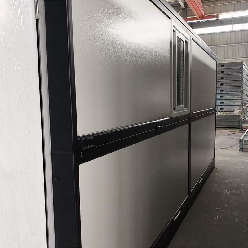 Nhà chứa gấp 20ft Nhà sản xuất ống vuông Thép kẽm Lắp đặt nhanh
