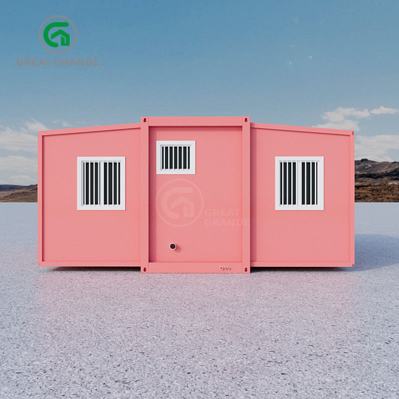 5600 mm * 6300 mm * 2250 mm Không gian bên trong 2 phòng ngủ Nhà chứa Prefab với nhà vệ sinh