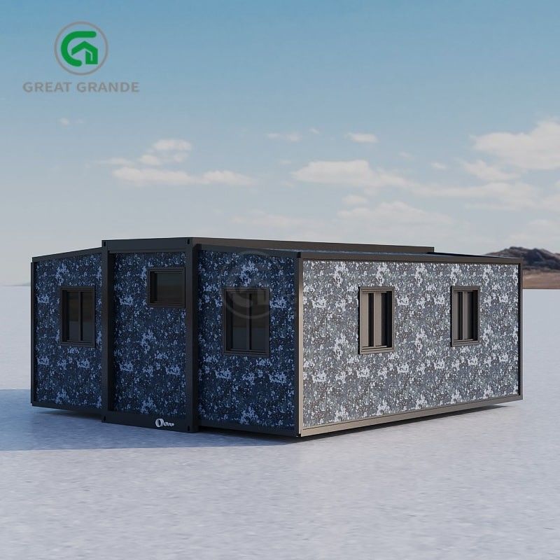 1.0 KN/M2 Load Customized Expandable Container Houses Thường có tầng tiếp cận cao với khung thép kẽm