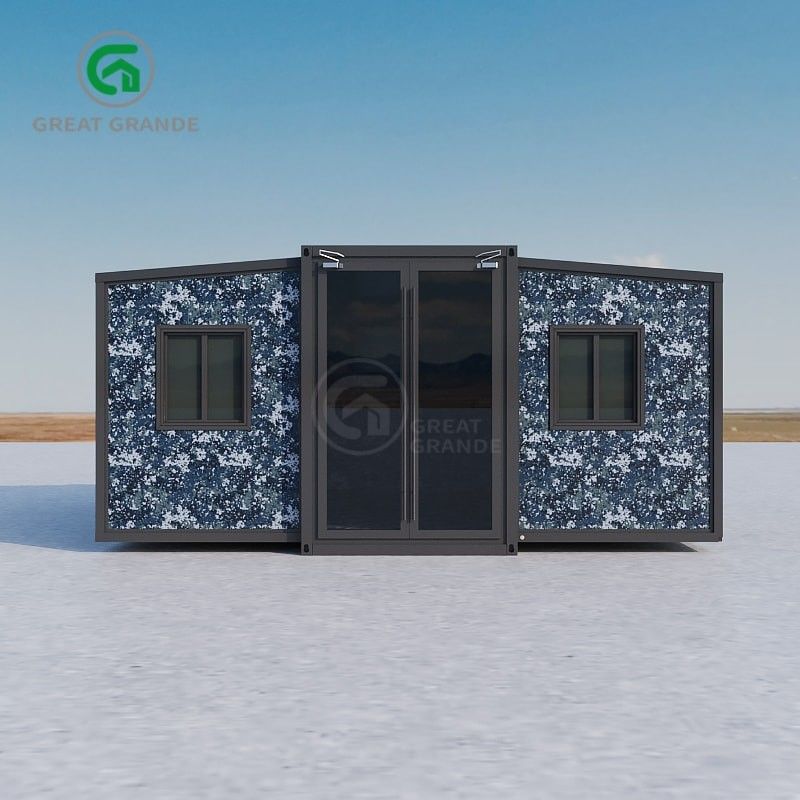 1.0 KN/M2 Load Customized Expandable Container Houses Thường có tầng tiếp cận cao với khung thép kẽm
