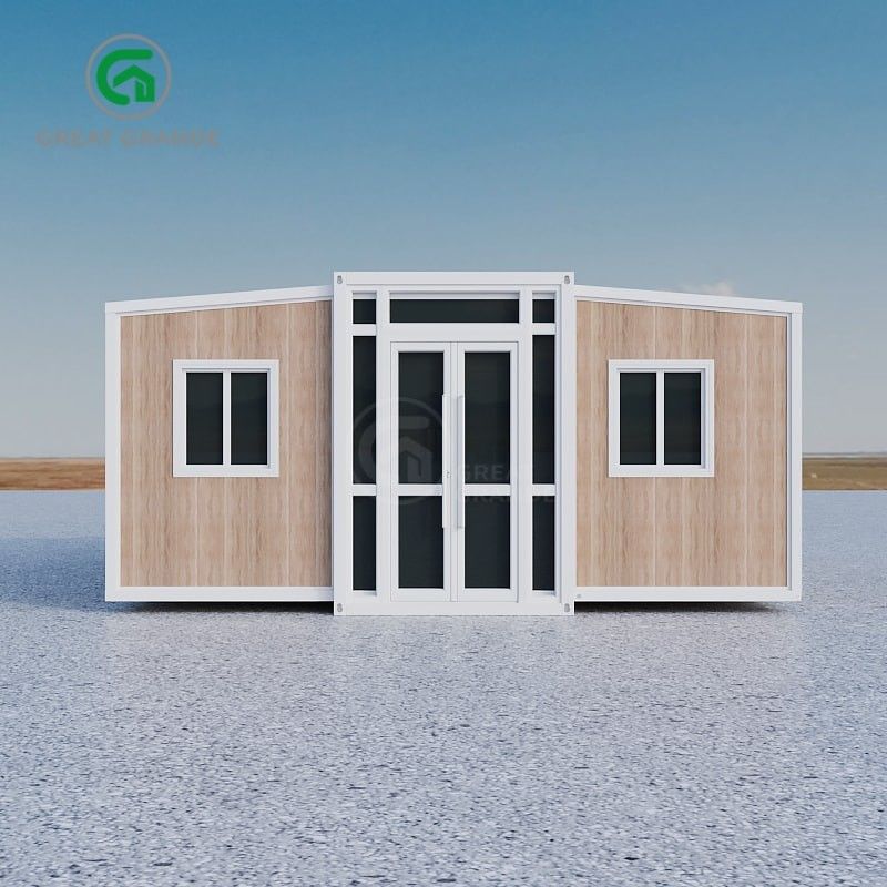 Thép nhựa nhựa Prefabricated nhà có màu bên ngoài tùy chỉnh