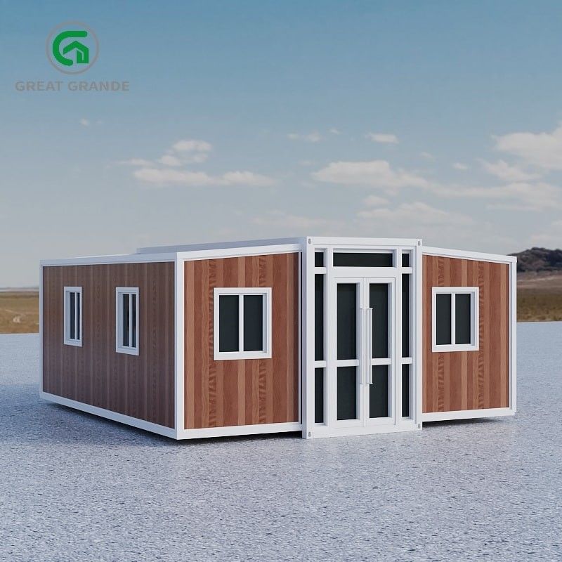 Nhà tiền chế có thể mở rộng hiện đại 2.0kN / m2 Cửa sổ trượt hợp kim nhôm chịu tải trực tiếp trên mặt đất