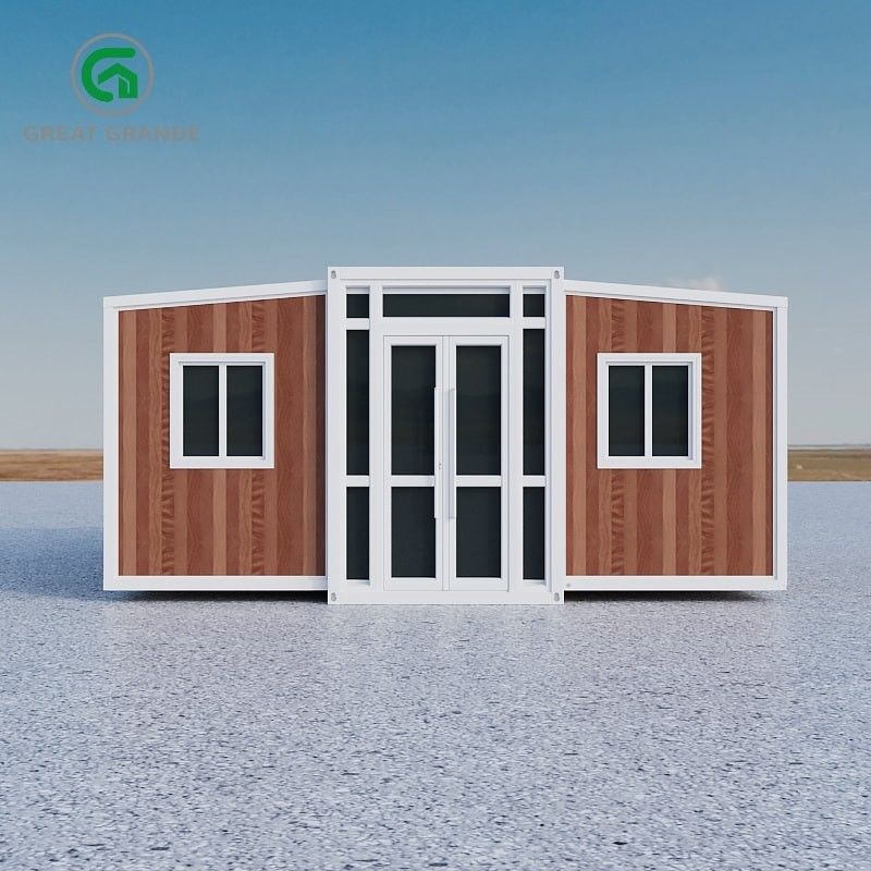 Nhà tiền chế có thể mở rộng hiện đại 2.0kN / m2 Cửa sổ trượt hợp kim nhôm chịu tải trực tiếp trên mặt đất