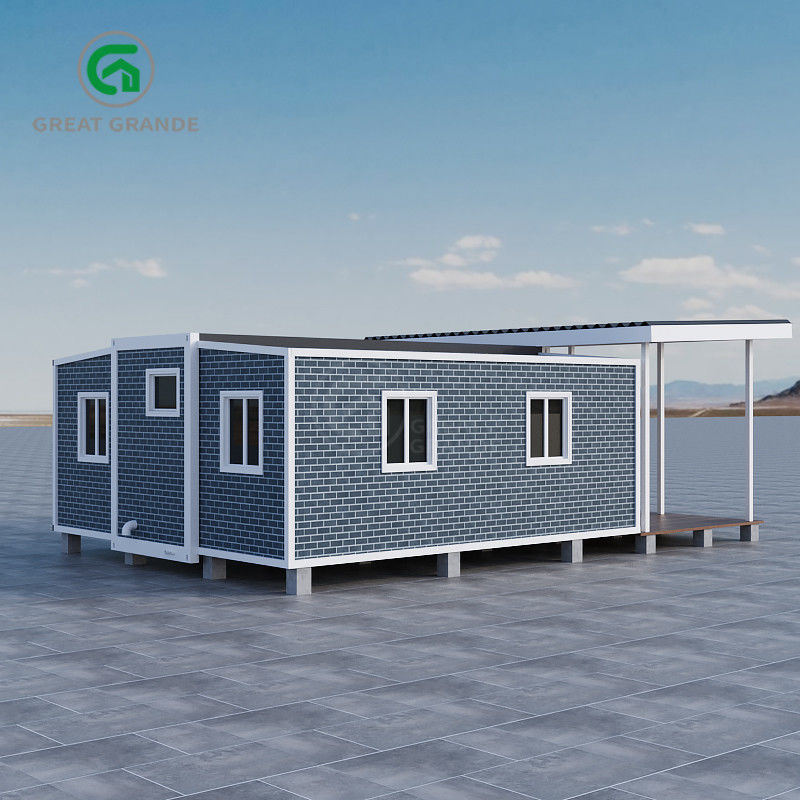 Trọng lượng tuyết 1.0 KN / m2 Nhà Prefab có thể mở rộng bền chống thời tiết cho nhà tạm thời hoặc vĩnh viễn
