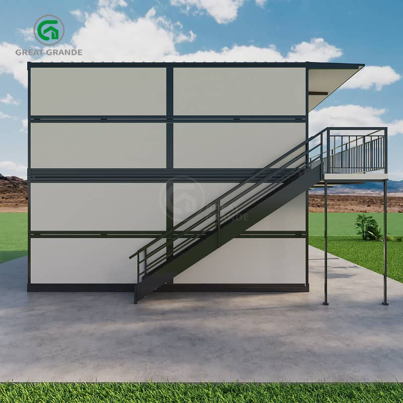Nhà Prefab gấp 20ft hai tầng hiện đại Công nhân công trình xây dựng Phòng ngủ