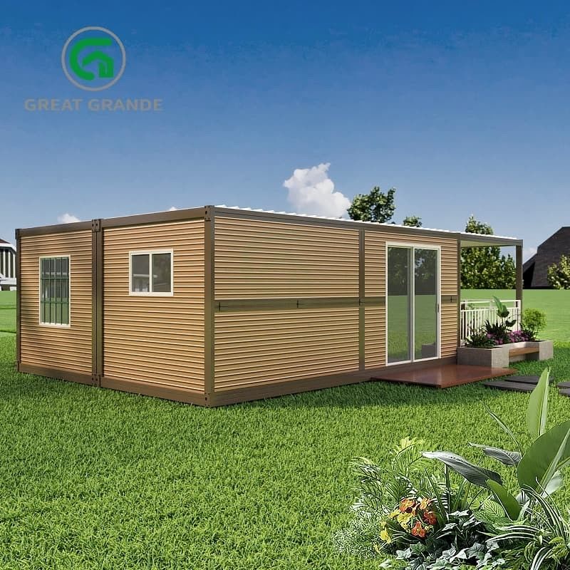 Năng lượng- Tính năng cho thùng chứa gấp Nhà đáp ứng các tiêu chuẩn quốc tế nghiêm ngặt Cửa được cài đặt sẵn