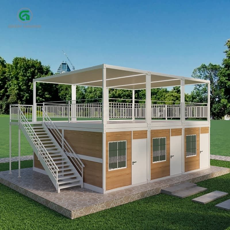 Áp suất sàn 2.0 KN / m2 Nhà container di động với ngoại thất và tự do thiết kế tùy chỉnh